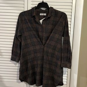 NWT Zara Girls shirt Dress Size 11-12